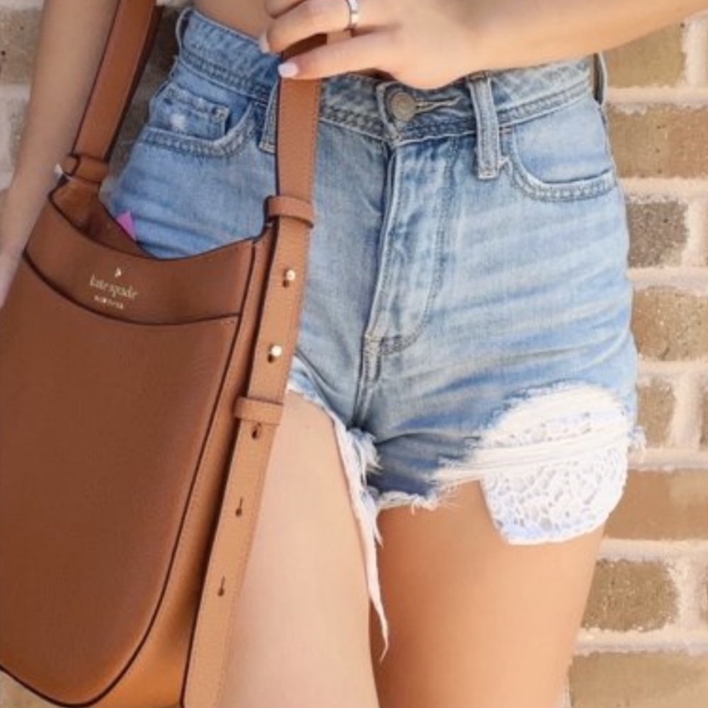 Kate Spade Leila Crossbody Bag Tan Pebbled Leather - Picture 7 of 7